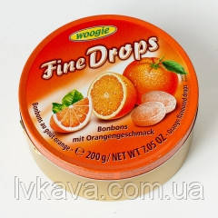 Льодяники Fine Drops Woogie зі смаком апельсина, 200 г, фото 2