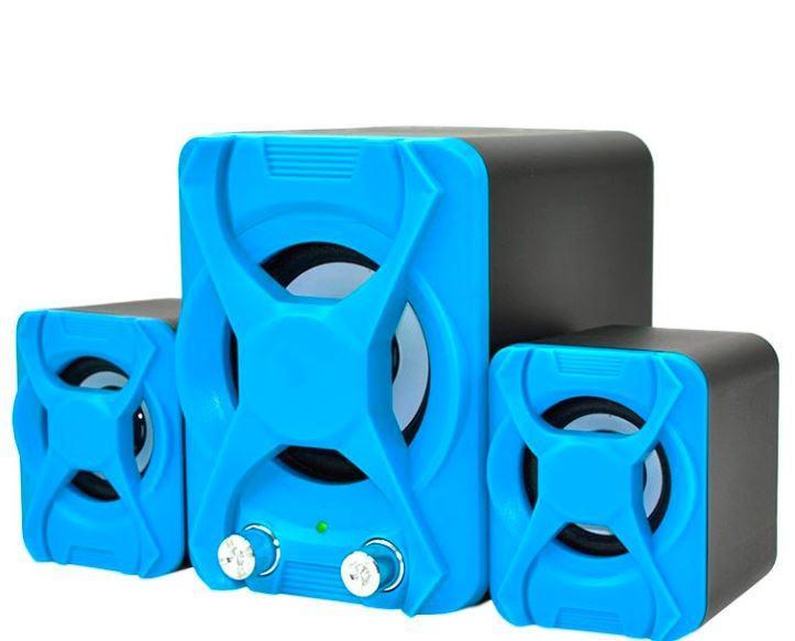 USB колонки для ПК комп'ютерні колонки 2.1 YIDO YD-XSD-2 Blue Без бренду