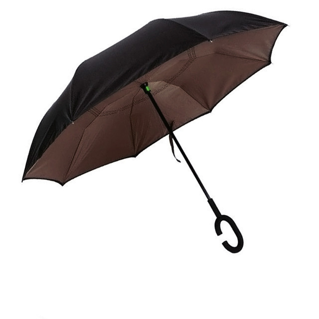 Вітрозахисний парасолька зворотного складання д110см 8сп WHW17133 Brown, фото 1