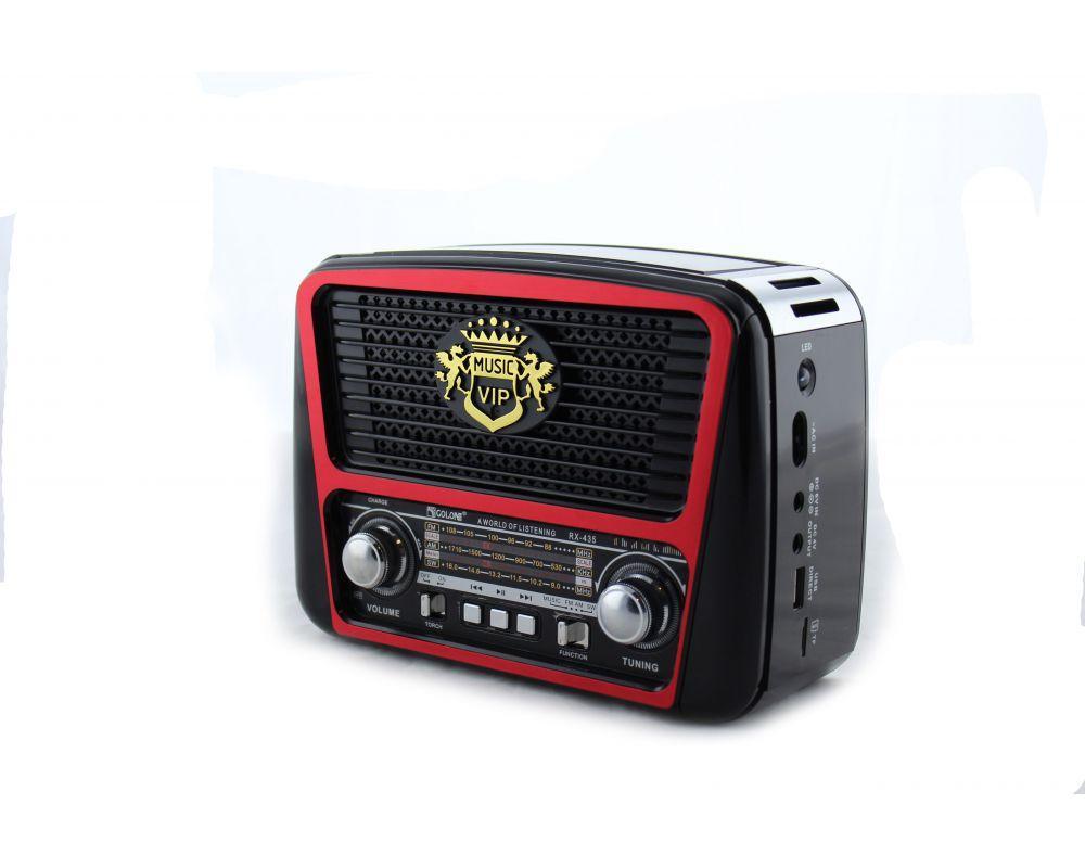 Радіоприймач колонка MP3 Golon RX-435 Red