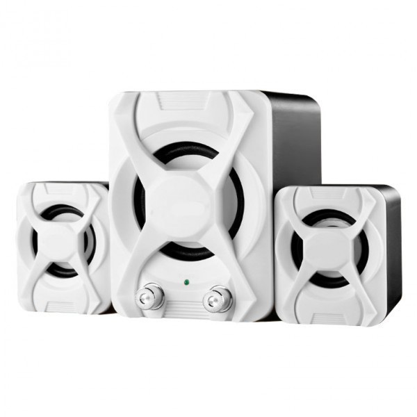 USB колонки для ПК комп'ютерні колонки 2.1 YIDO YD-XSD-2 White
