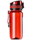 Пляшка для води UZSPACE 6017 Twisted 350 мл, червона, фото 2
