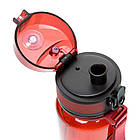 Пляшка для води UZSPACE 6017 Twisted 350 мл, червона, фото 3