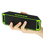 Портативна bluetooth колонка MP3 плеєр UKC SC-208 BT Green, фото 3