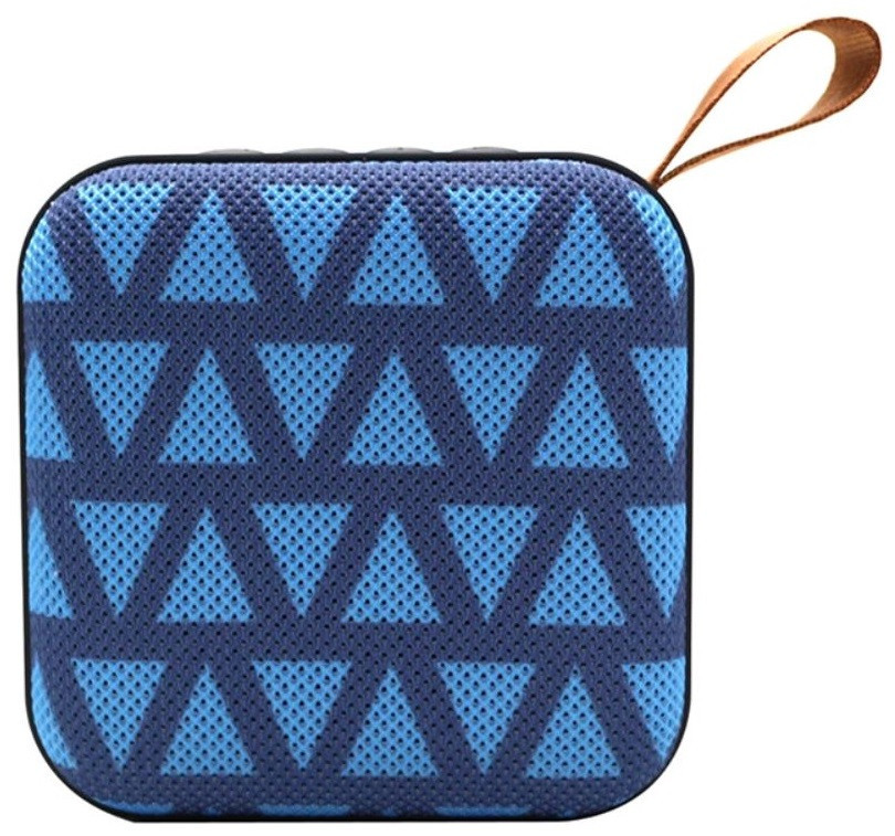 Портативна Bluetooth колонка T5, синя з малюнком, фото 1