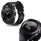 Розумні годинник Smart Watch GSM Camera V8 Black, фото 3