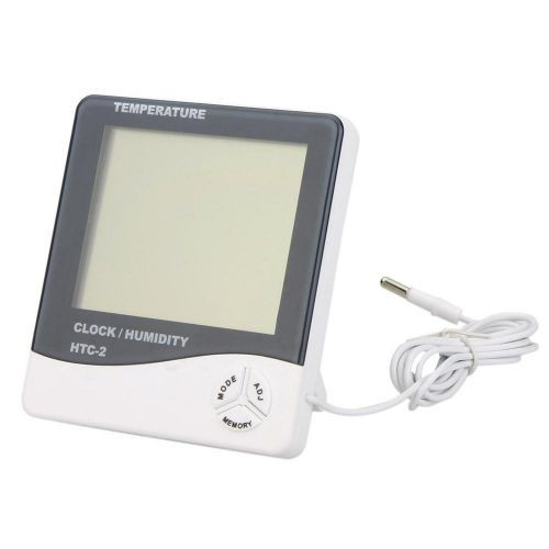 Цифровий термометр годинник гігрометр з датчиком HTC-2