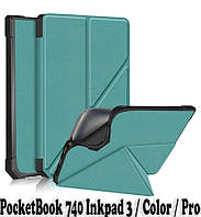 Чехол-книжка BeCover Ultra Slim Origami для PocketBook 740 Inkpad 3/Color/Pro Dark Green (707453)