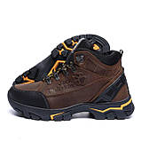 Чоловічі коричневі черевики Jack Wolfskin, чоловічі зимові шкіряні черевики, чоловічі черевики на масивній підошві, фото 8