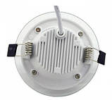 LED-світильник Luxel зі скляним декором 220V DLRG 6W IP20 круглий, фото 3