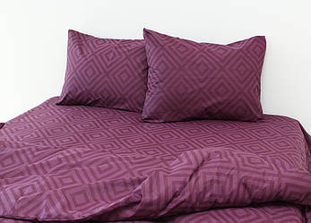 ТМ TAG Комплект постільної білизни R130Marsala, фото 2