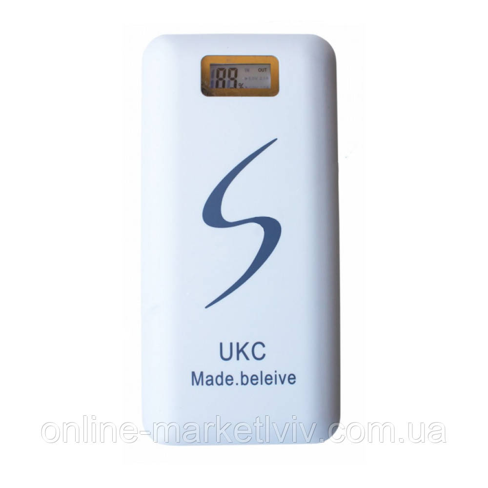 Зарядний пристрій Power Bank 30000 mAh UKC / Мобільна зарядка для телефона / Портативний повербанк