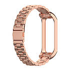 Ремінець MiJobs Steel Strap для Samsung Galaxy Fit2 SM-R220 Rose Gold, фото 3