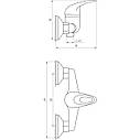 Змішувач для душу EcoMix ELIT EM-105 (000010055), фото 6