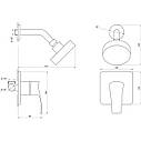 Змішувач для душу Globus Lux QUEENSLAND GLQU-0105S-KIT (000012731), фото 6