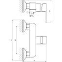 Змішувач для душу Globus Lux Milano GLM-0105N (000014941), фото 6