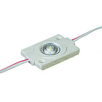 Модуль 12V білий холодний 1led smd3030 0.6 Вт IP65