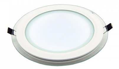 LED-світильник Luxel зі скляним декором 220V DLRG 18W IP20 круглий