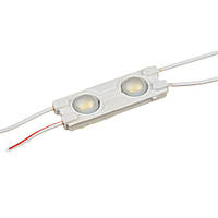 Модуль МТК 12V білий холодний 2led smd5730 1Вт IP65