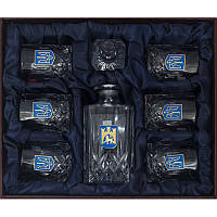 Подарочный набор бокалов "Слава Украине!!!" Графин 6 стаканов в подарочной упаковке