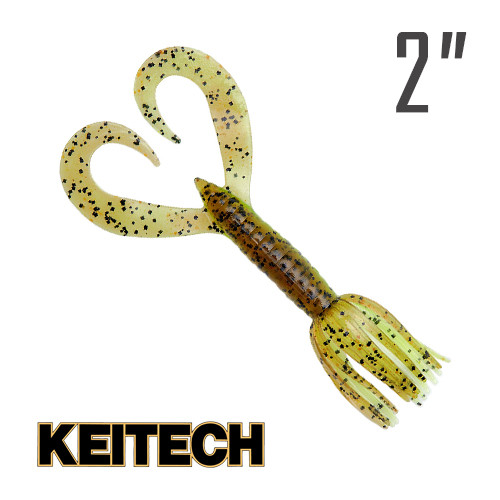 Little Spider 2" (50 мм.) 8 шт. Силікон Keitech col. 401 greenpumpkinpp.chart