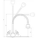 Змішувач для кухні DOMINO DKF-209-103MA-SHARM (000017655), фото 5