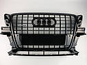 Решітка радіатора Audi Q5 2008-2011 стиль SQ5 Black, фото 3