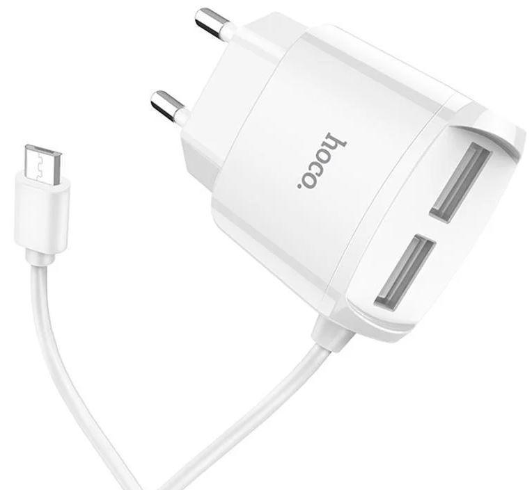 Адаптер живлення HOCO  C59A USB to micro USB 2.1A