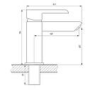 Змішувач для умивальника DOMINO PRESTIGE DPS-101 (000022585), фото 8