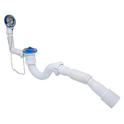 Сифон Waterstal А-40089 для ванни з перел. 1 1/2″, з гнучкою трубою (000017257)