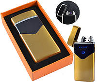 Электроимпульсная USB-зажигалка Lighter Pocket Gold Wire Drawing