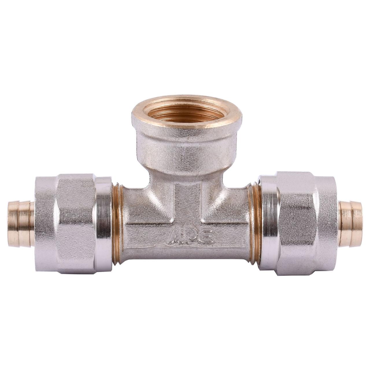 Трійник із внутрішньою різьбою APE ITALY 732 L 16x1/2″x16 (000000859)
