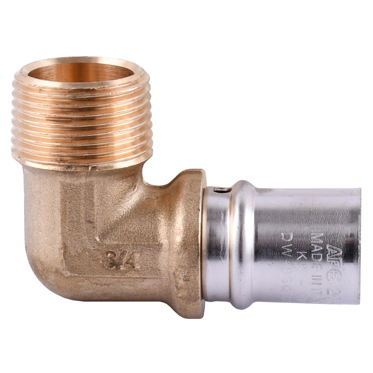 Кутник із зовнішньою різьбою прес APE ITALY AP 153 3/4″х20 (000001737)