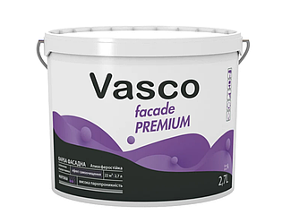VASCO Facade Premium акрилова фасадна фарба, модифікована силоксаном 2,7 л