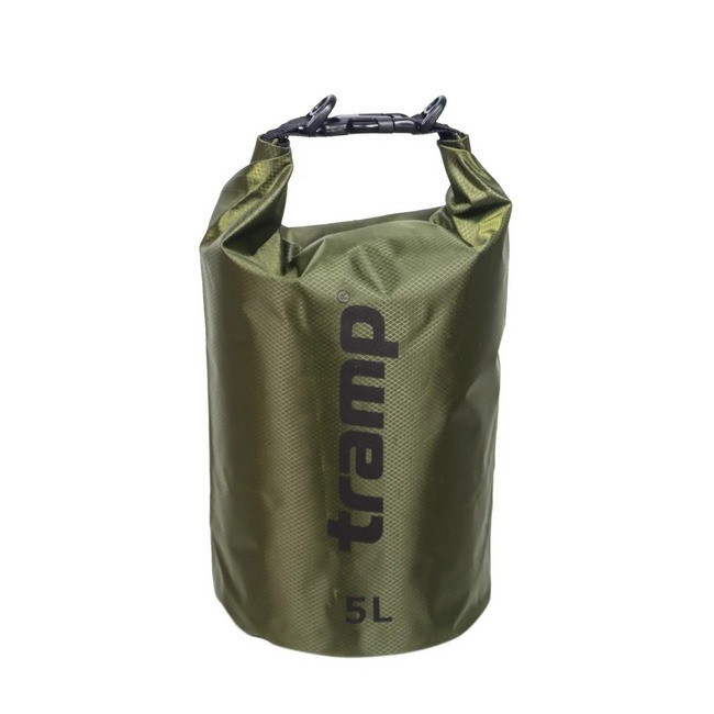 Гермомішок 5 л Tramp PVC Diamond Rip-Stop оливковий (Niz13766)