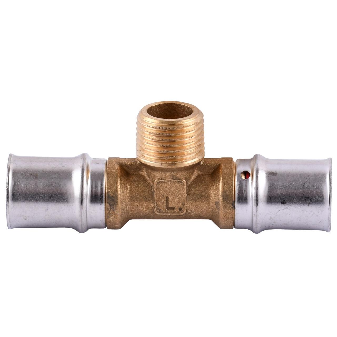 Трійник із зовнішньою різьбою прес APE ITALY AP 133 20х1/2″х20 (000001790)