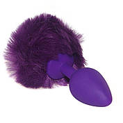 Анальна пробка Love Toy із кролячим хвостом, м’яка іграшка для початківців чоловіків і жінок, фото 5