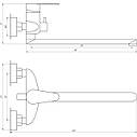 Змішувач для ванни Globus Lux MAIN SM-208 (000018111), фото 6