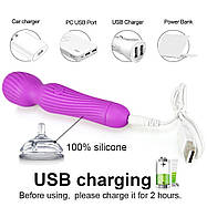 AV вібратор Love Toy чарівна паличка для жінок, кліторальний стимулятор 10 швидкостей, бездротовий, фото 3