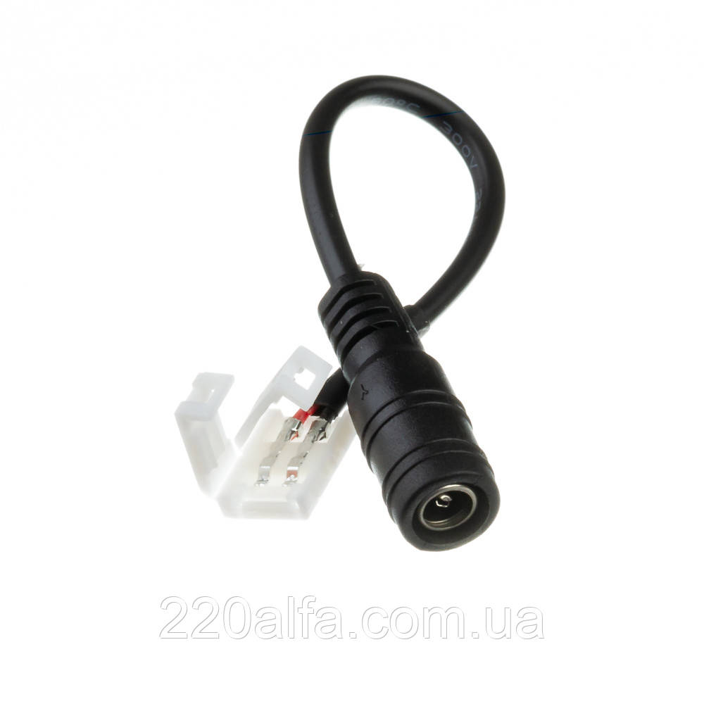 Конектор для світлодіодної стрічки 12V 10 mm мама дріт/затискач