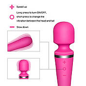 Жіночий мастурбатор Love Toy вагінальна паличка з 10 швидкостями, USB, фото 5