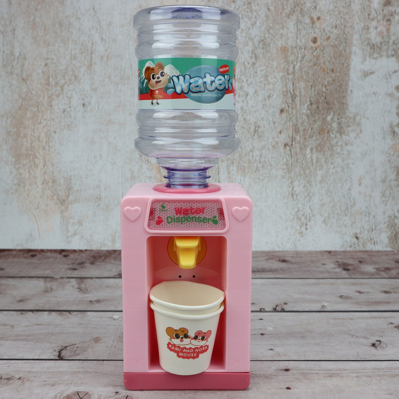 Детский Кулер для воды Розовый со стаканчиками (Оригинальные фото) - фото 1 - id-p1492068049