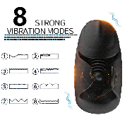 Чоловічий мастурбатор-насадка Love Toy регульований вібратор і тренажер затримки еякуляції, фото 2