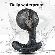 Анальний вібратор Love Toy надувний масажер простати з пультом і 10 режимами роботи, фото 5