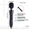 Чарівна AV паличка Love Toy вібратор-стимулятор клітора з 20 швидкостями та USB зарядкою, фото 6