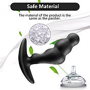 Анальна пробка Love Toy чоловічий масажер простати з пультом і 10 режимами, фото 4