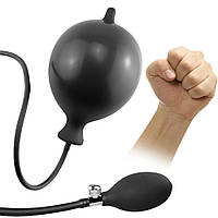 Надувна анальна пробка Love Toy велика силіконова пробка з насосом