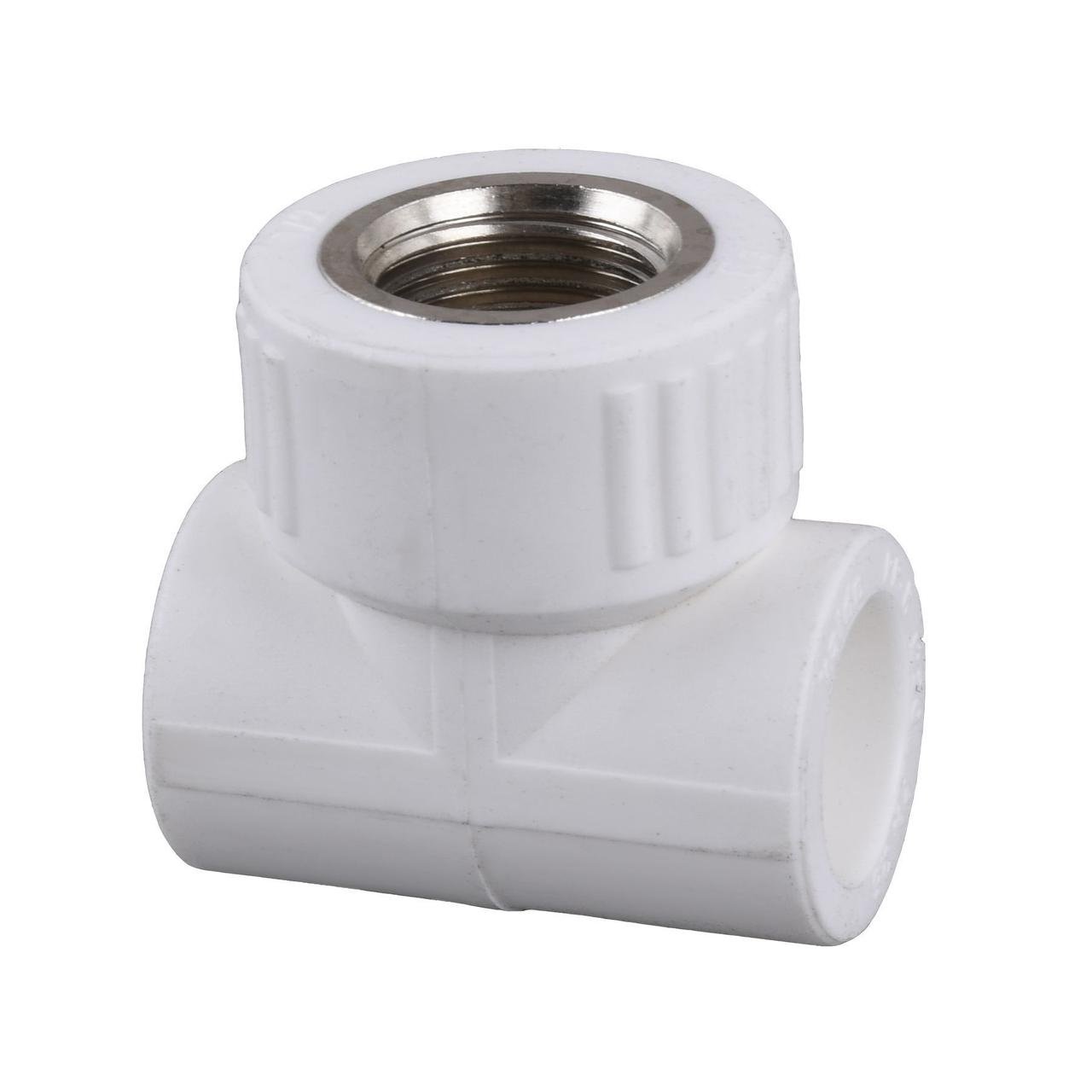 Трійник внутрішня різьба Kalde PPR ф25х3/4 (білий) 20011 (000017861), фото 1