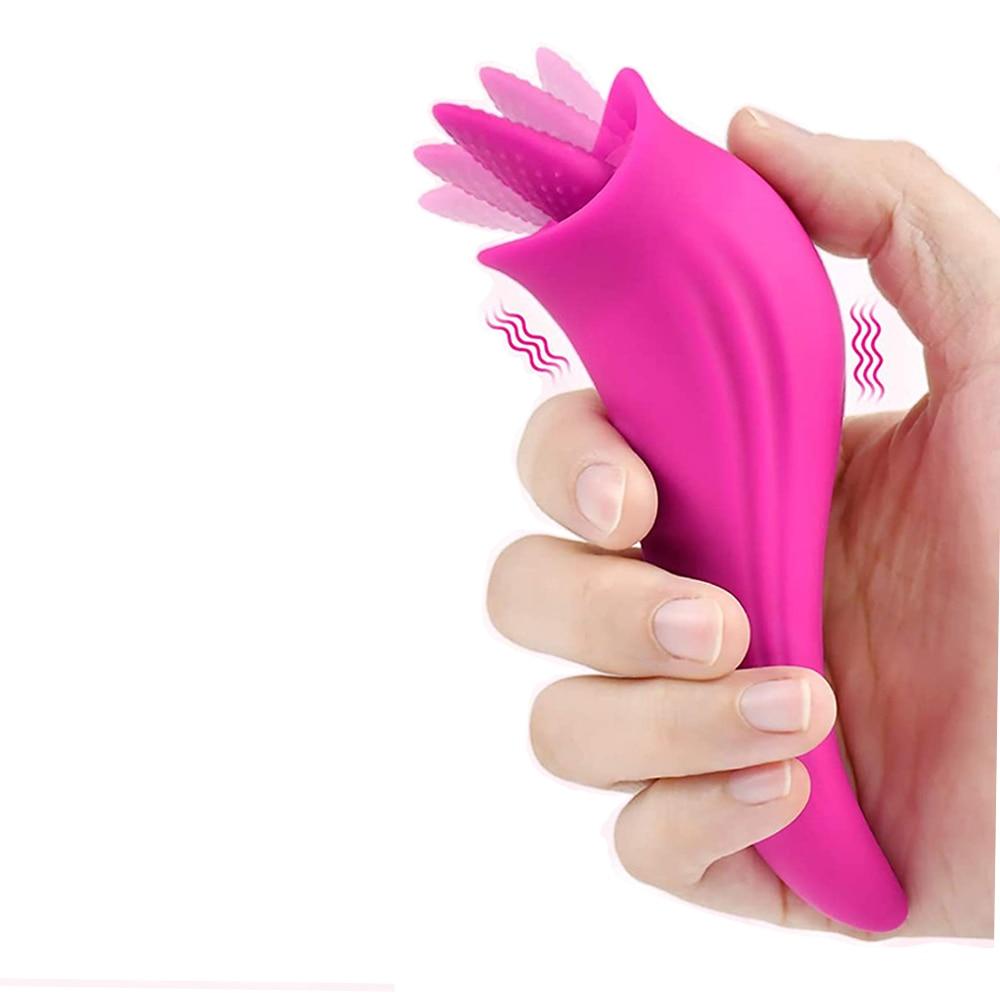 Жіночий мастурбатор з язичком Love Toy оральний лижучий вібратор і фалоімітатор для стимуляції клітора