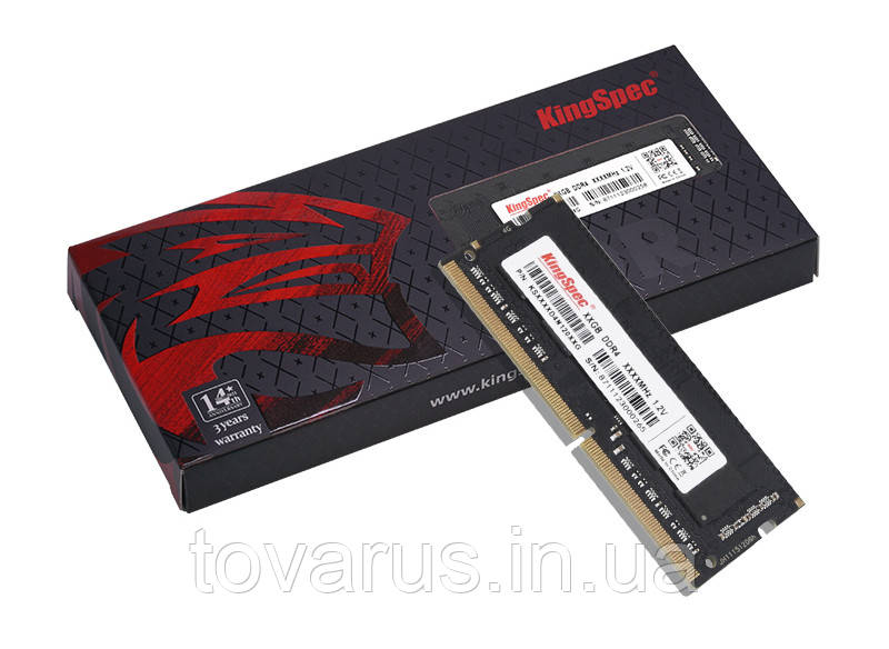 Оперативна пам'ять DDR4 8GB KingSpec 2666MHz 1.2V SO-DIMM (KS2666D4N12008G), фото 1